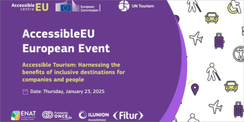 AccessibleEU y ONU Turismo celebrarán un seminario sobre destinos accesibles e inclusivos
