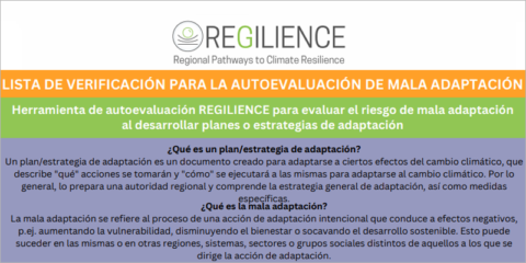 La herramienta de autoevaluación Regilience apoya a ciudades y regiones en la adaptación climática