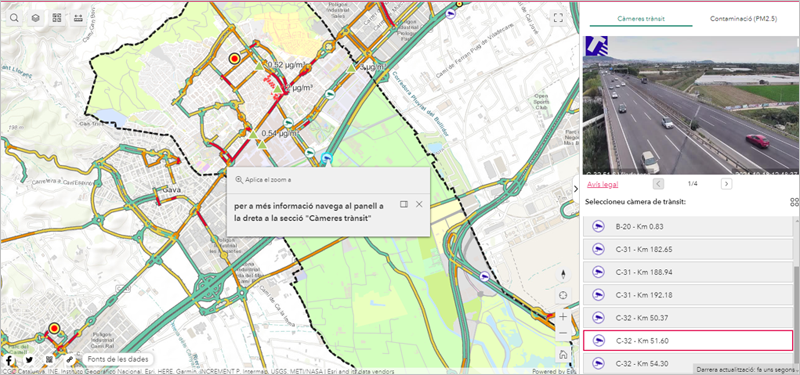 visualización geográfica de Viladecans