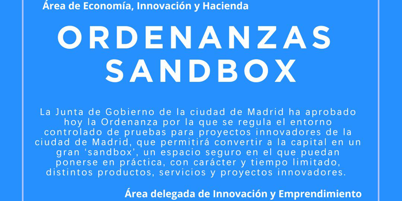 ordenanza reguladora del sandbox urbano de Madrid para probar soluciones