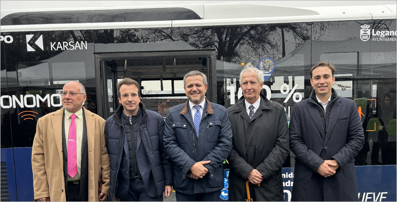 Leganés acoge una prueba piloto con un autobús urbano sin conductor totalmente automatizado