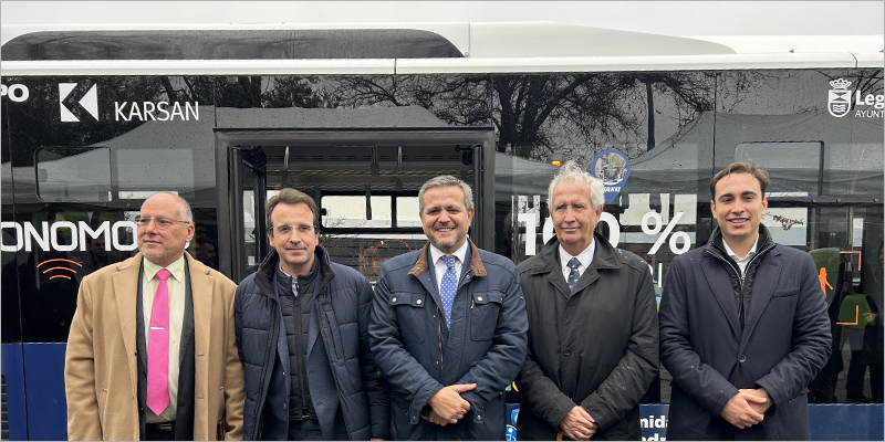 Leganés acoge una prueba piloto con un autobús urbano sin conductor totalmente automatizado