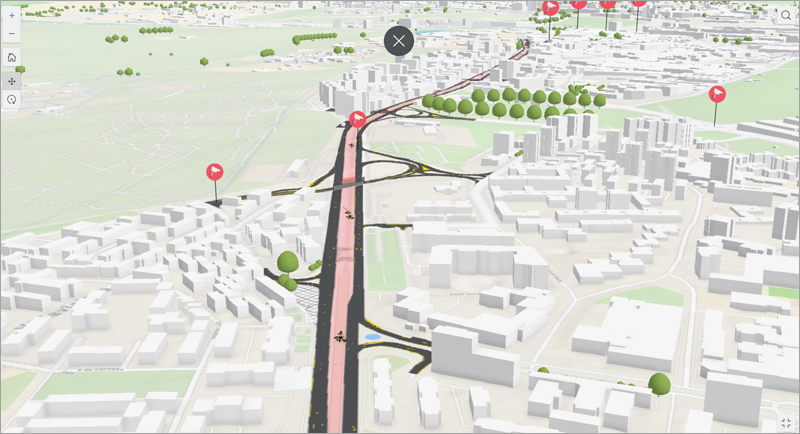 app web para informar sobre desvíos de tráfico por las obras de la A-5 en Madrid