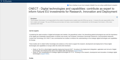La Comisión Europea busca expertos para definir el futuro de las tecnologías y capacidades digitales