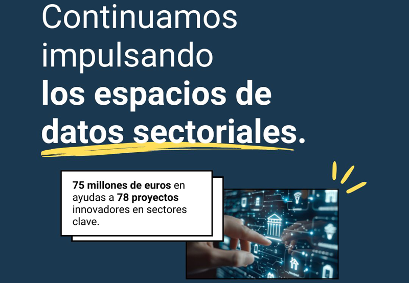 resolución de las ayudas para la creación de espacios de datos sectoriales 