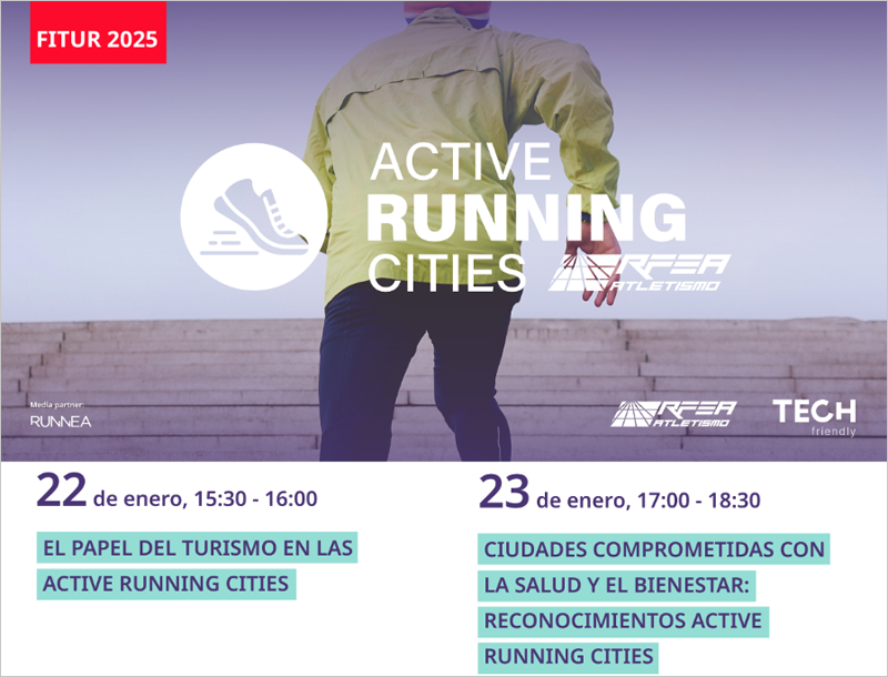 TECH friendly celebrará dos sesiones sobre la iniciativa Active Running Cities en FITUR