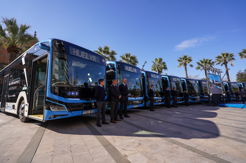 autobuses eléctricos en Huelva