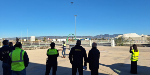 El Puerto de Castellón realiza pruebas de vuelo con dron para tareas de seguridad y vigilancia