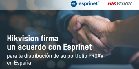 Hikvision firma un acuerdo con Esprinet para la distribución de su gama PROAV en España