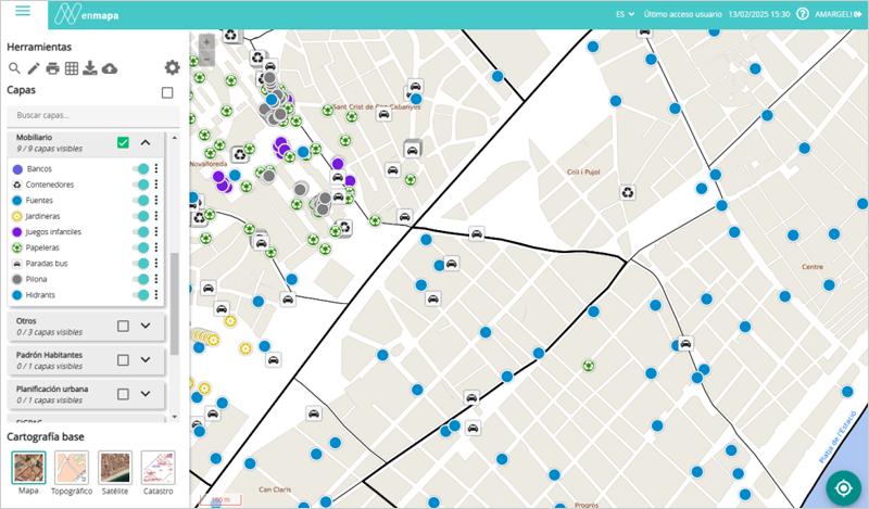 la plataforma GIS enMapa de Nexus Geographics se actualiza a la versión de 2025