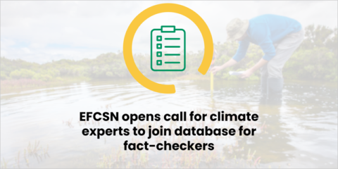 Convocatoria de expertos en clima para colaborar con verificadores de datos y combatir la desinformación