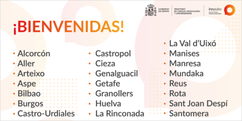 La distinción de ‘Ciudad de la Ciencia y la Innovación’ se concede a 22 nuevos municipios