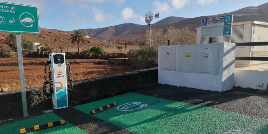 red insular de recarga de vehículos eléctricos de Fuerteventura