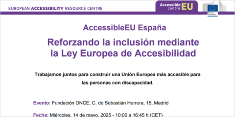Evento de AccessibleEU sobre la Ley Europea de Accesibilidad para reforzar la inclusión