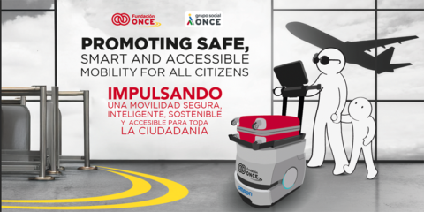 Fundación ONCE lleva su robot de asistencia para viajeros a la Passenger Terminal Expo