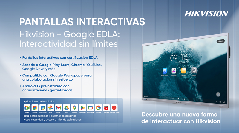 pantallas interactivas de Hikvision reciben la certificación EDLA de Google