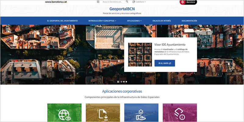 El Ayuntamiento de Barcelona y Nexus Geographics desarrollan un geoportal con información cartográfica