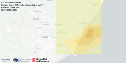 Caliope-Urban, el nuevo modelo urbano para predecir la calidad del aire en Barcelona