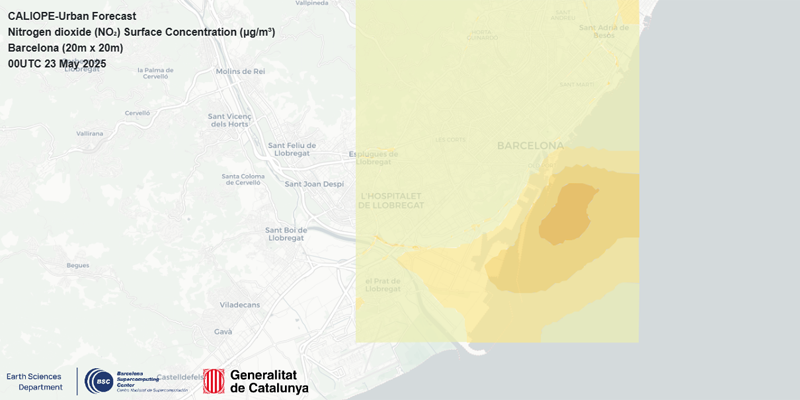 Caliope-Urban, el nuevo modelo urbano para predecir la calidad del aire en Barcelona