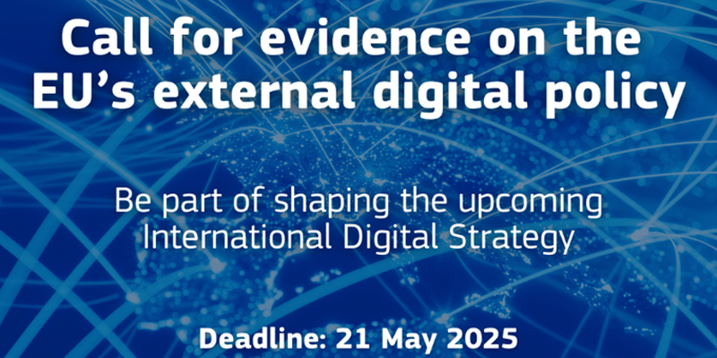 Convocatoria de evidencias para configurar la futura política digital exterior de la Unión Europea