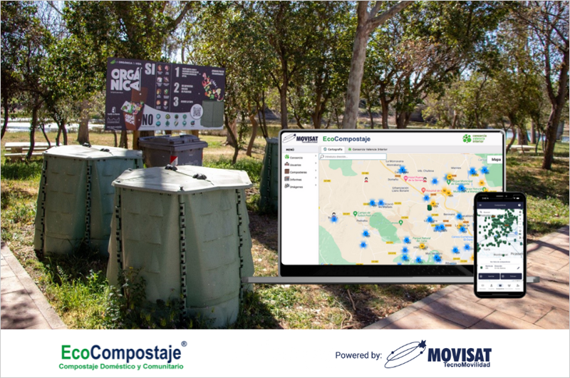 La empresa MOVISAT evoluciona su plataforma inteligente EcoCompostaje