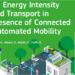 El JRC analiza en un informe las implicaciones energéticas de la movilidad conectada y automatizada
