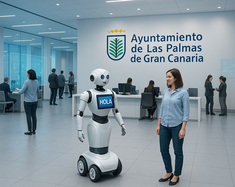 asistente robotizado del Ayuntamiento de Las Palmas de Gran Canaria