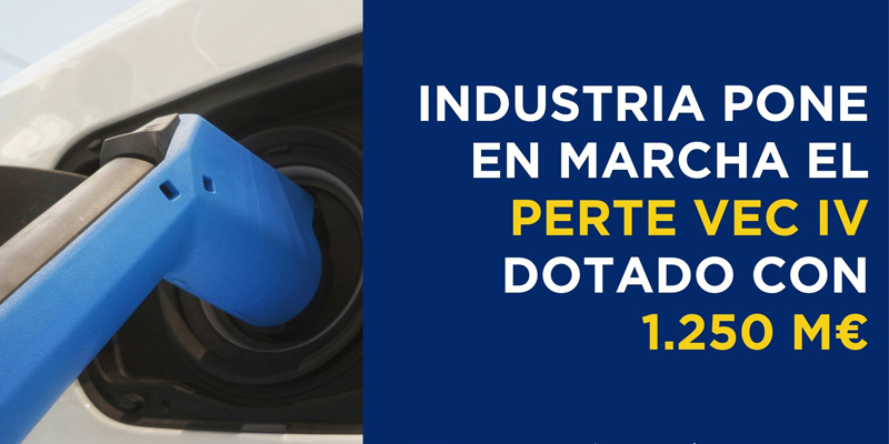 Publicadas las bases del Perte del Vehículo Eléctrico y Conectado IV, dotado con 1.250 millones