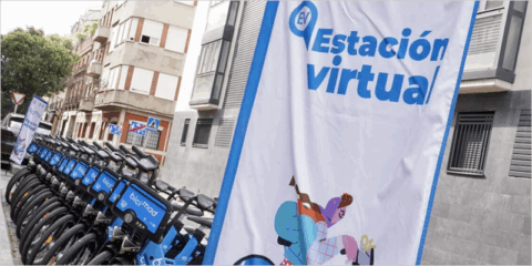 El sistema público de bicicletas eléctricas de Madrid inaugura su primera estación virtual