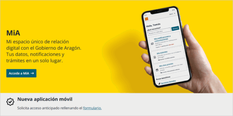 La plataforma de administración electrónica MiA de Aragón incorpora nuevas funcionalidades