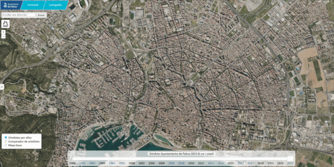 El nuevo visor digital de ortofotos de Palma de Mallorca refleja la evolución territorial y urbanística