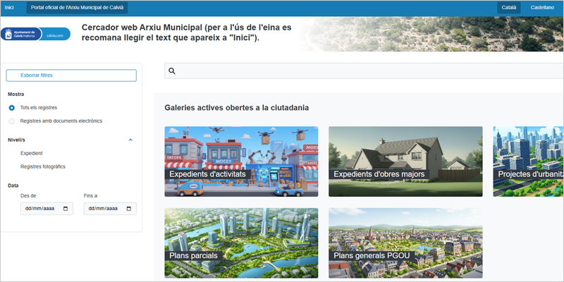 El portal de archivo electrónico de Calvià facilita la consulta de datos a la ciudadanía