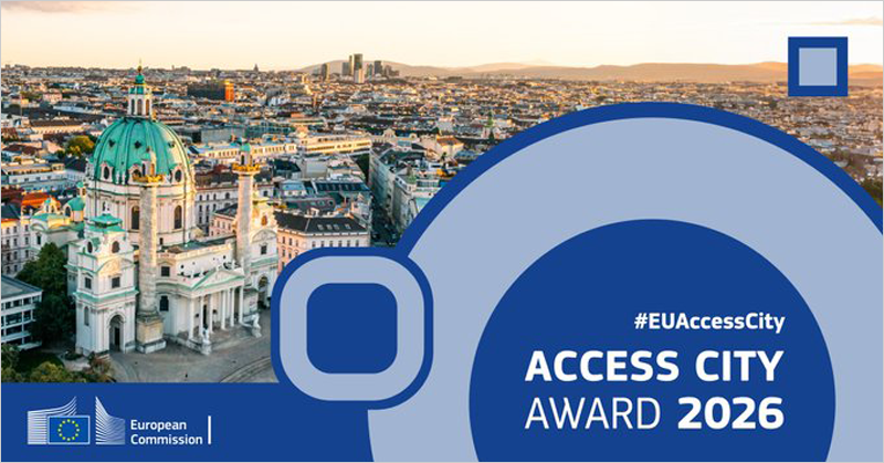 Abierto el plazo de presentación de candidaturas del Premio Ciudad Accesible 2026 de la UE