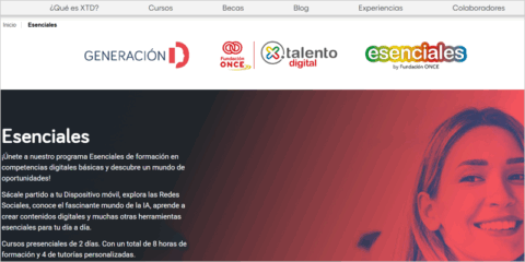 El programa ‘Esenciales’ formará a personas con discapacidad en competencias digitales básicas