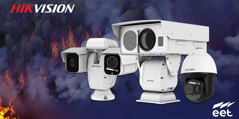 cámaras térmicas forestales con IA de Hikvision