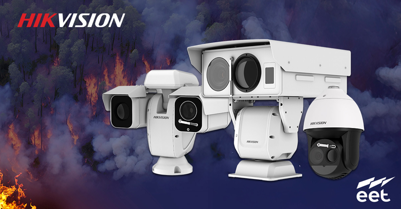 La oferta del distribuidor EET incorpora las cámaras térmicas forestales con IA de Hikvision