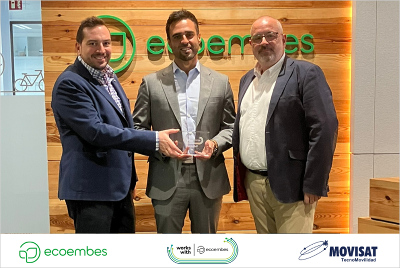La empresa MOVISAT obtiene el sello de calidad tecnológica 'Works with Ecoembes'