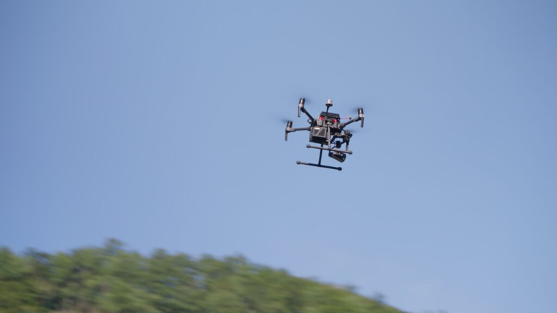 dron para la inspección digital de carreteras