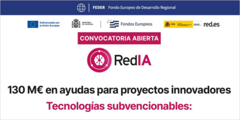 Abierta la convocatoria de ayudas RedIA para proyectos tecnológicos con impacto en sectores productivos