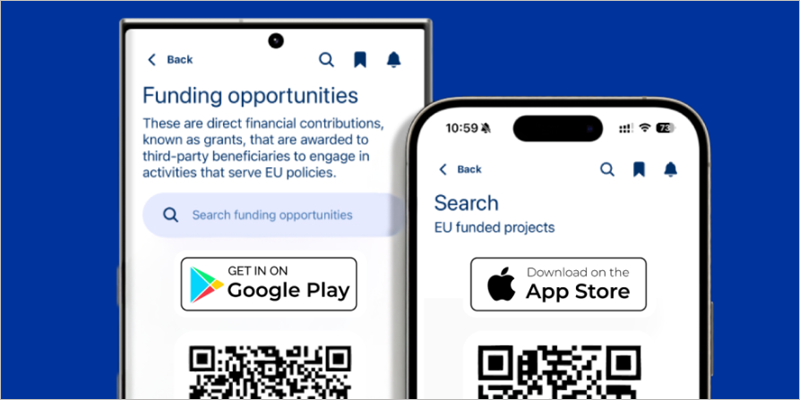 aplicación móvil para facilitar el acceso a la financiación de la UE