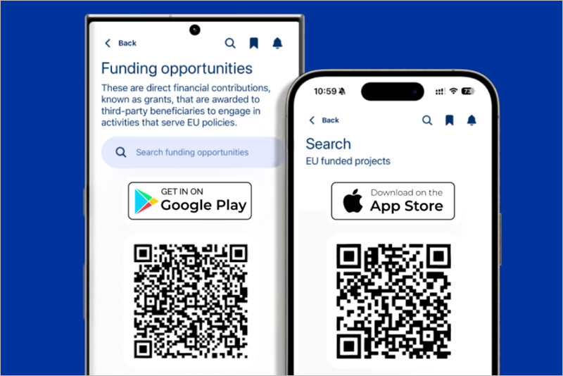 aplicación móvil para facilitar el acceso a la financiación de la UE