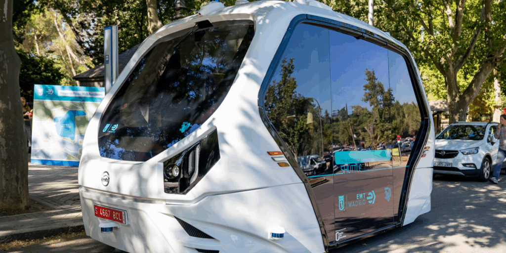 En marcha el piloto de autobús autónomo en la zona de Casa de Campo de Madrid
