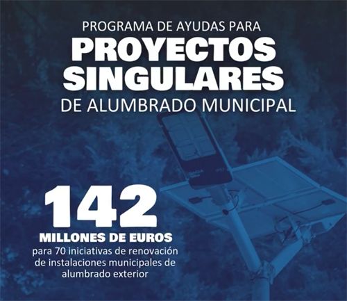 Asignados 142 millones en ayudas para modernizar el alumbrado público de 70 municipios