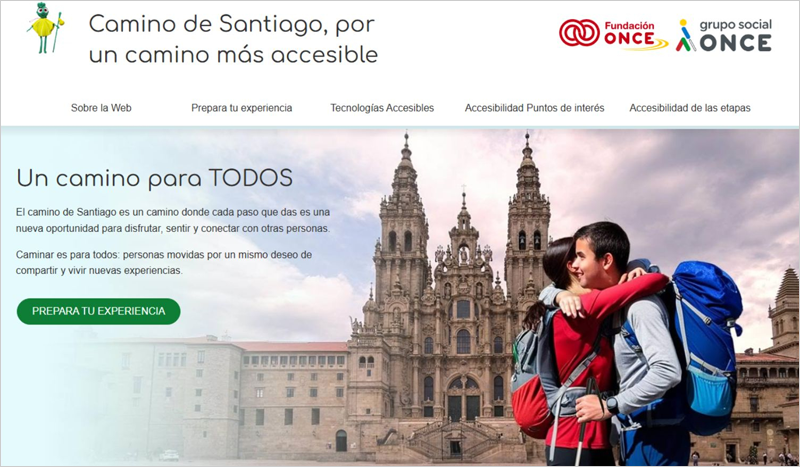 Fundación ONCE examina la accesibilidad de más de 400 puntos de interés del Camino de Santiago Francés