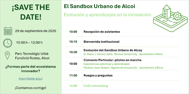 El Ayuntamiento de Alcoy celebra una jornada para compartir la evolución y los aprendizajes del sandbox urbano