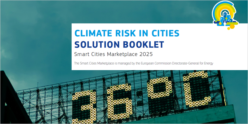 folleto de soluciones frente al riesgo climático en las ciudades