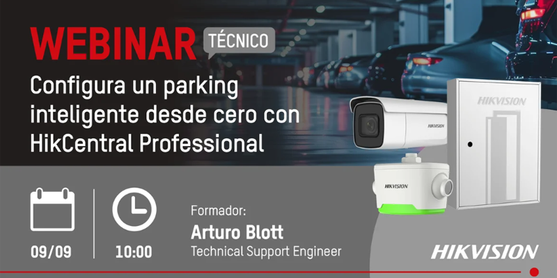 Webinar de Hikvision sobre configuración de parking inteligentes con la solución HikCentral Professional