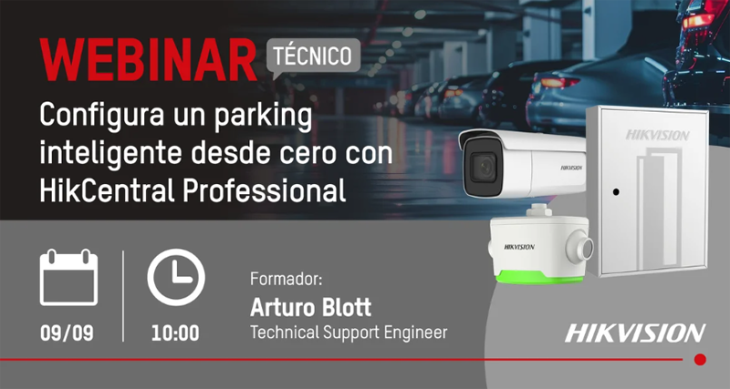Webinar sobre configuración de parking inteligentes con la solución HikCentral Professional