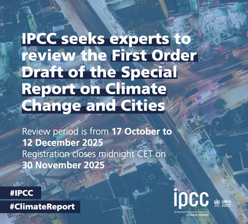 El IPCC busca expertos para revisar el borrador del nuevo informe sobre cambio climático y ciudades