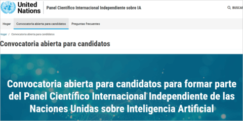 La ONU busca expertos para su Panel Científico Internacional sobre Inteligencia Artificial